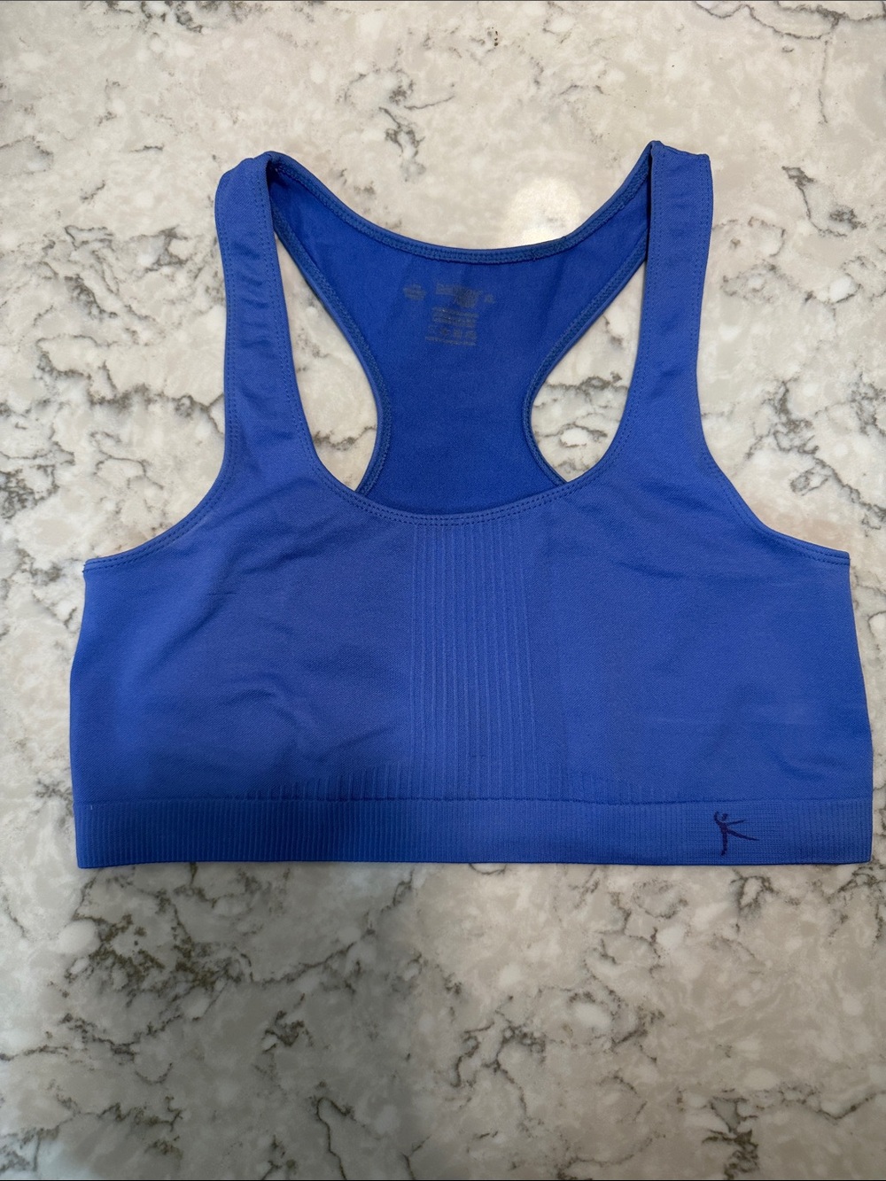barely there Seamless Racerback Sports Bra - Royal Blue/Size M
